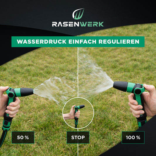 Stufenlos regulierbare Gartenpistole