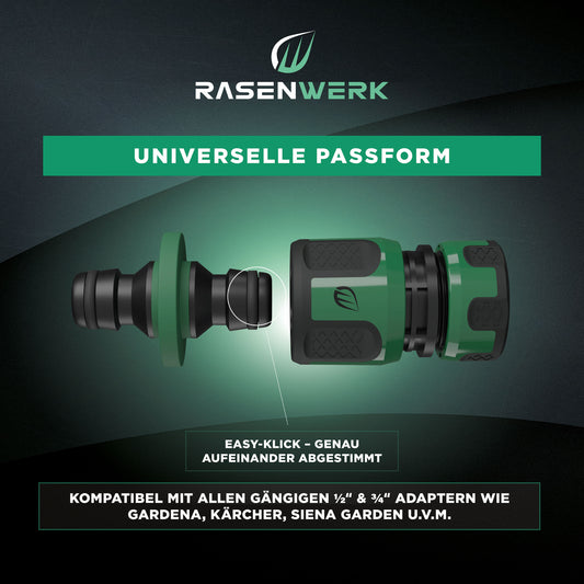 Schlauchkupplung für 1/2 Zoll Steckverbinder