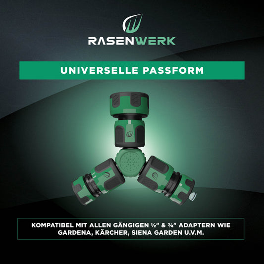 Y-Verbinder zur Schlauchabzweigung für 1/2 Zoll Steckverbinder