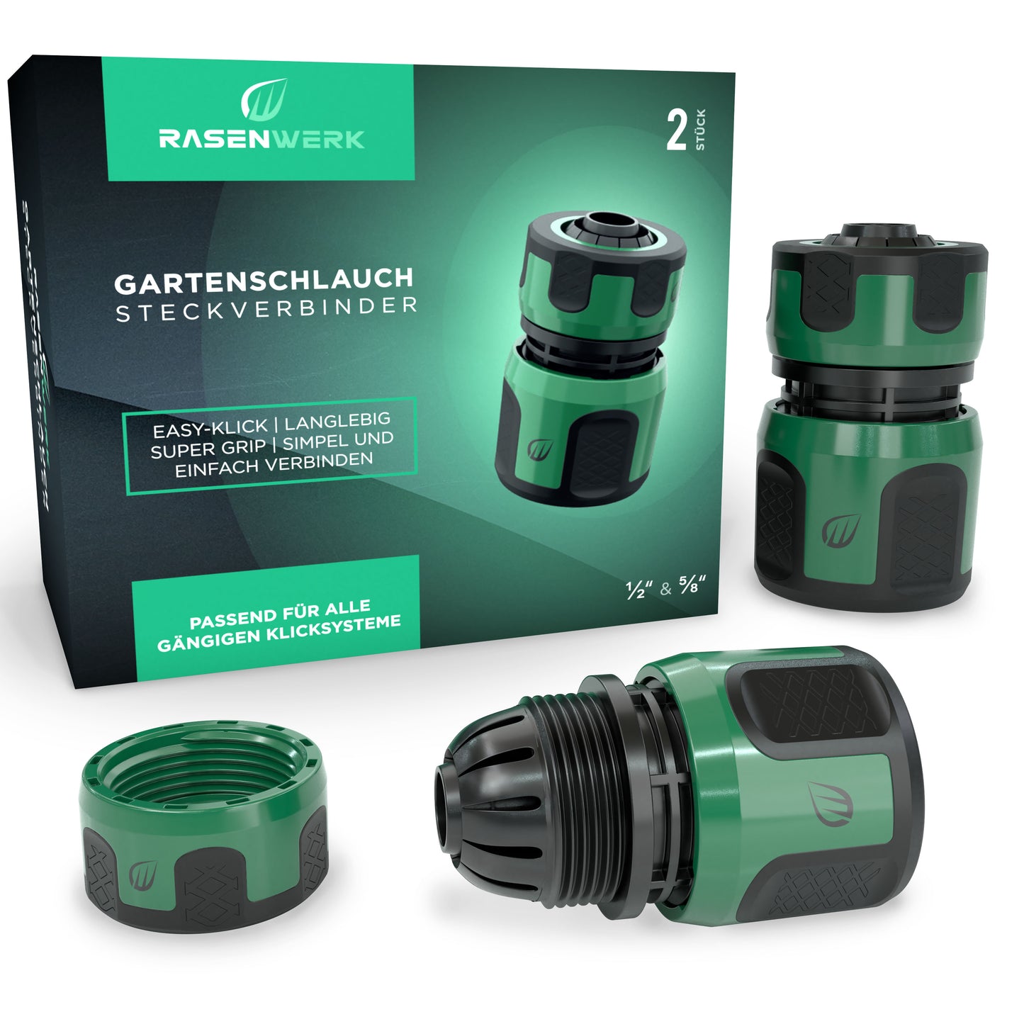 Gartenschlauch Steckverbinder für 1/2 Zoll