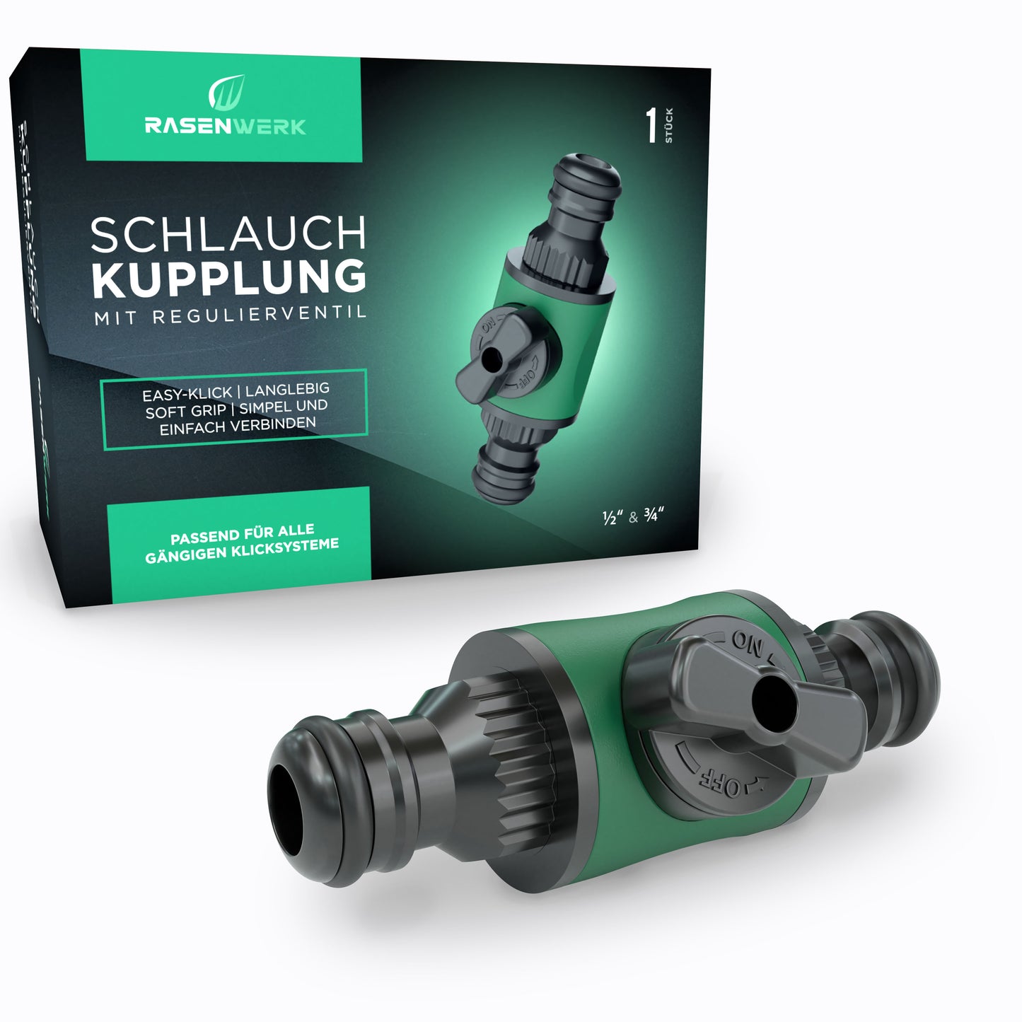 Schlauchkupplung mit Regulierventil