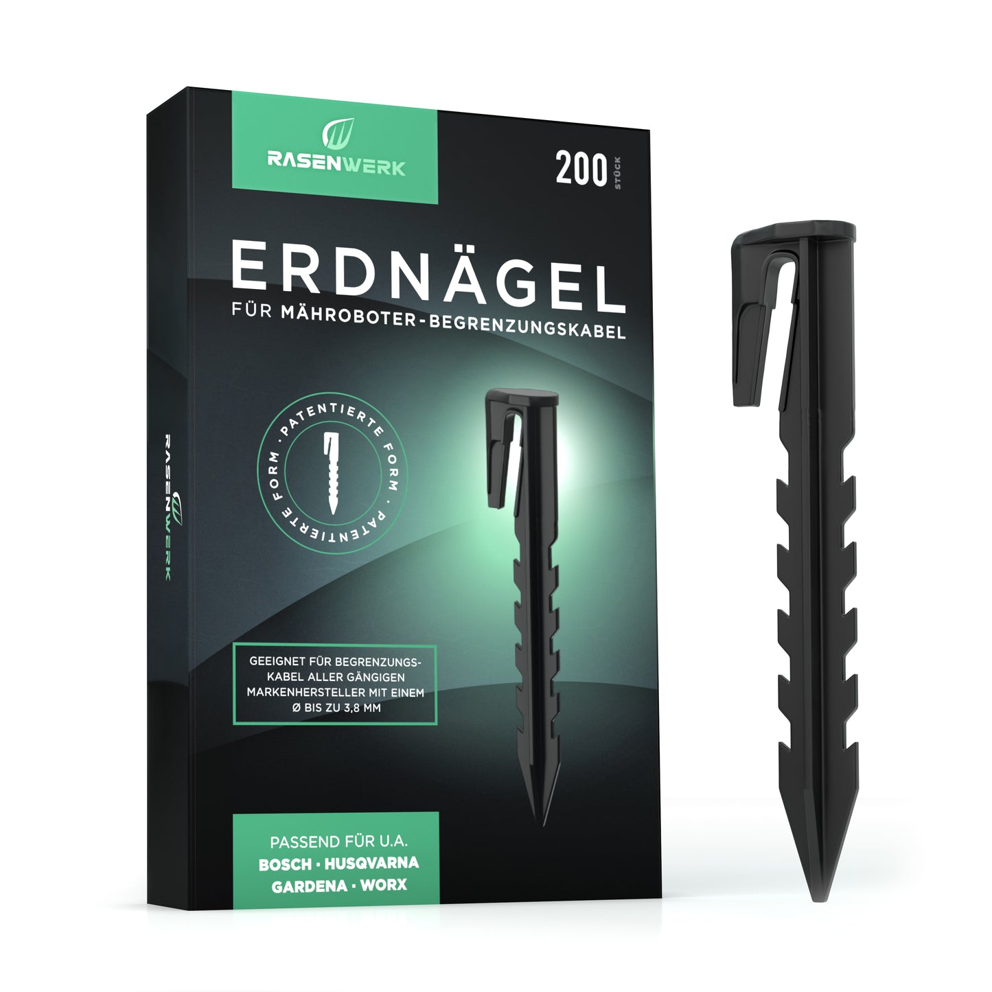 Erdnägel für Begrenzungskabel