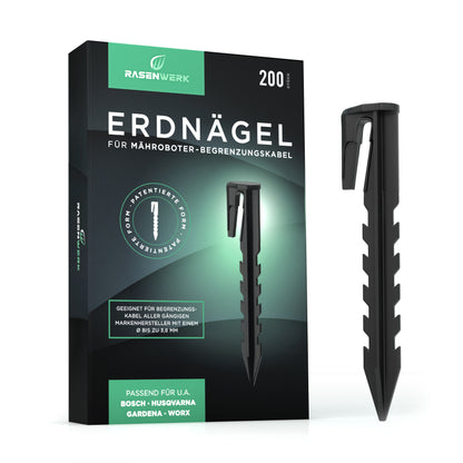 Erdnägel für Begrenzungskabel