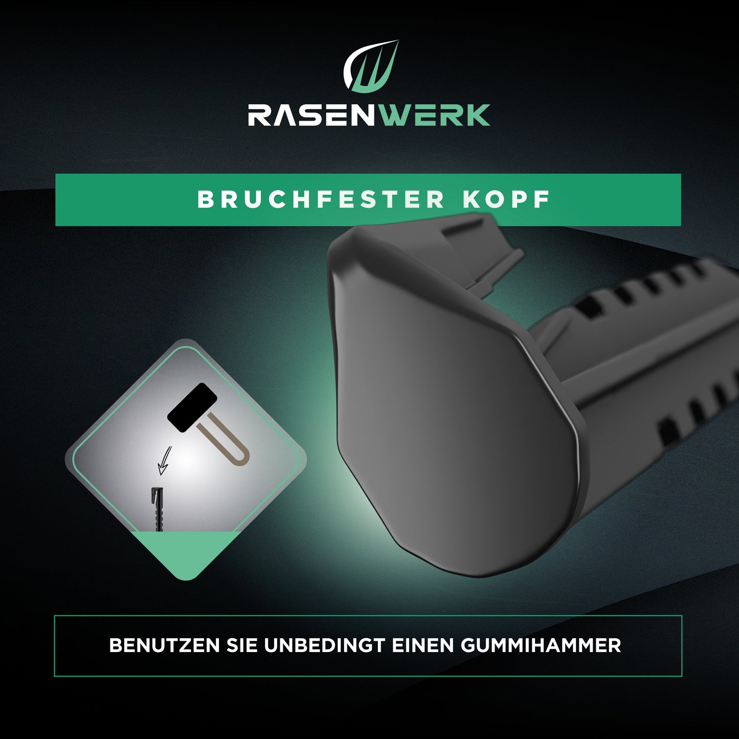 Erdnägel für Begrenzungskabel