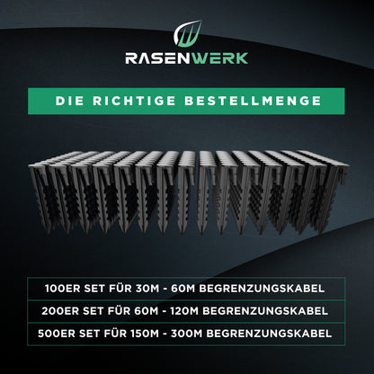 Erdnägel für Begrenzungskabel