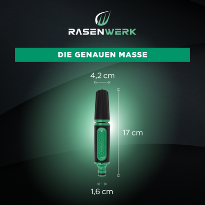 Stufenlos regulierbare Gartenspritze