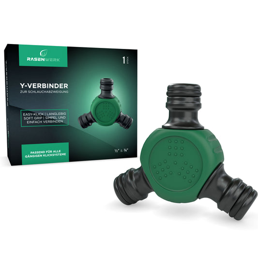 Y-Verbinder zur Schlauchabzweigung für 1/2 Zoll Steckverbinder